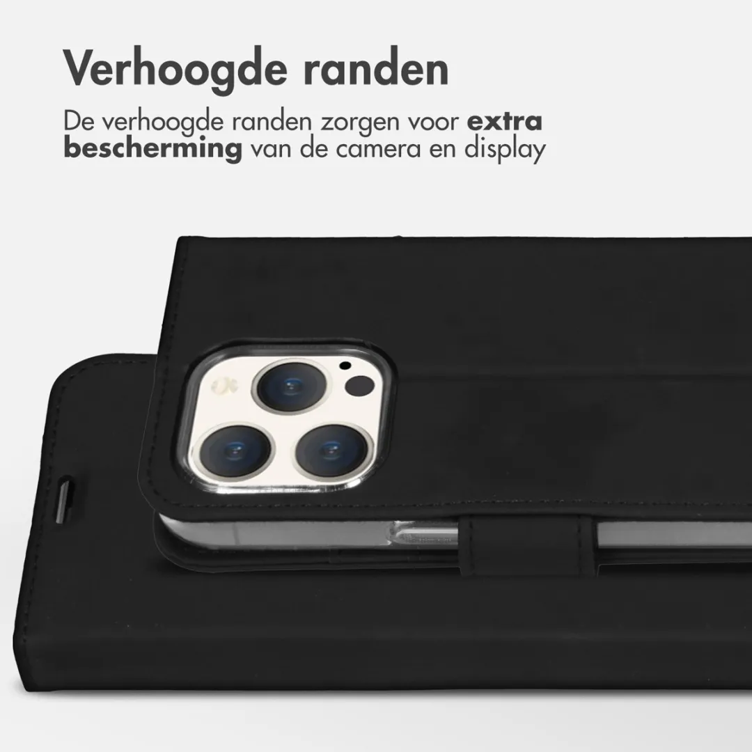Accezz Hoesje iPhone 15 Pro - 3 Pasjes - Zwart