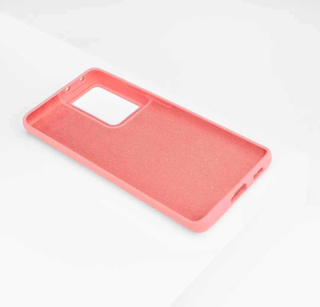 BMAX BMAX54792 Siliconen Hoesje - Samsung Galaxy S21 Ultra - Roze