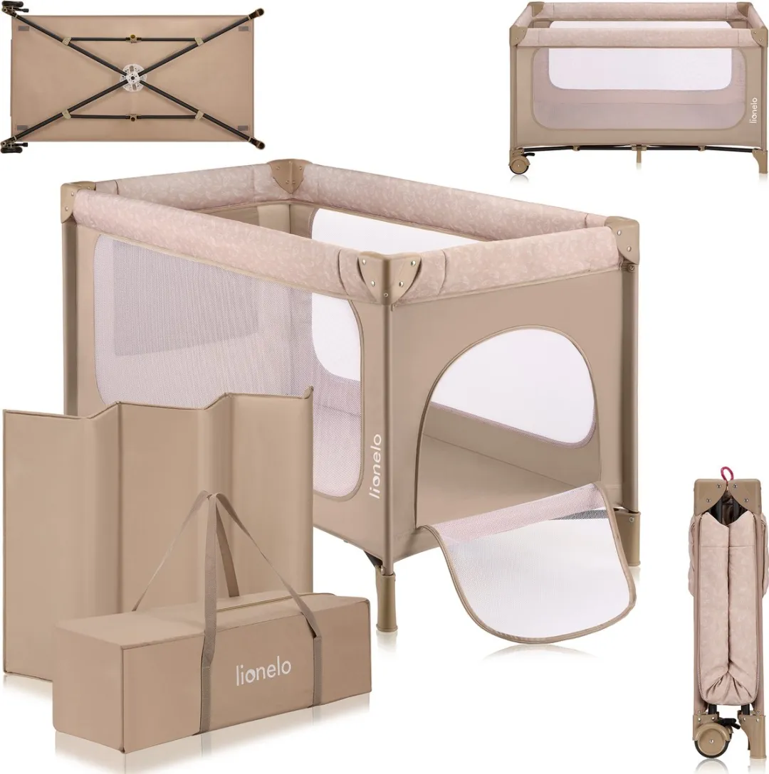 Lionelo Jasmin Easy Fold Reisbedje T25 - Groen/Olijf