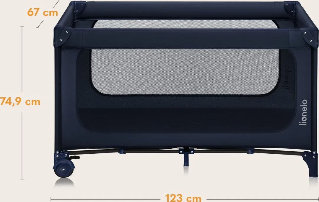 Lionelo Jasmin Easy Fold Reisbedje T25 - Groen/Olijf