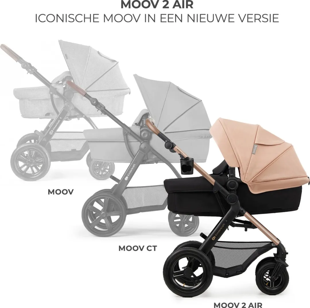 KinderKraft MOOV 2 AIR 3-in-1 Kinderwagen Beige