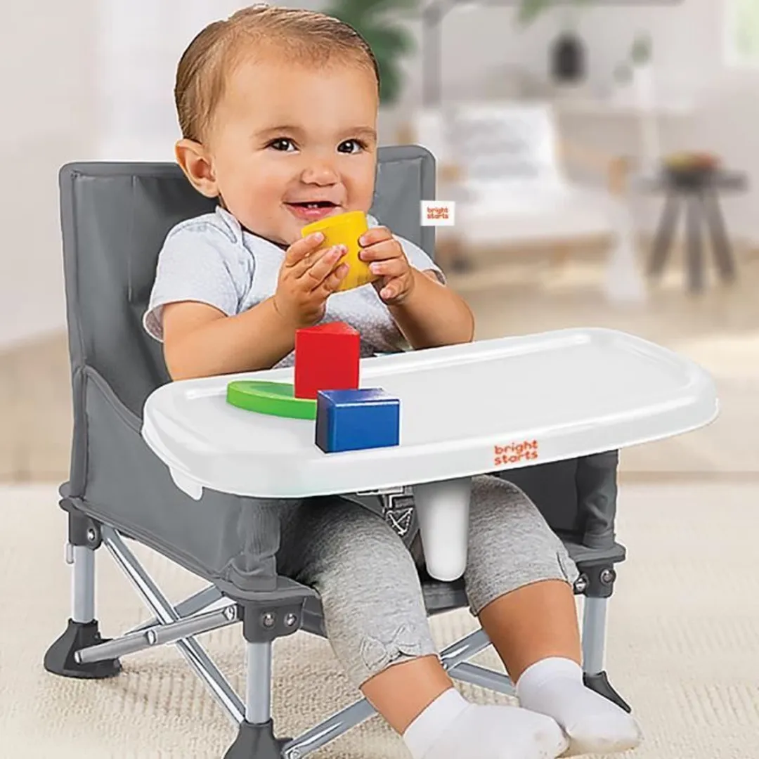 Bright Starts Stoelverhoger Pop'n Sit - Grijs