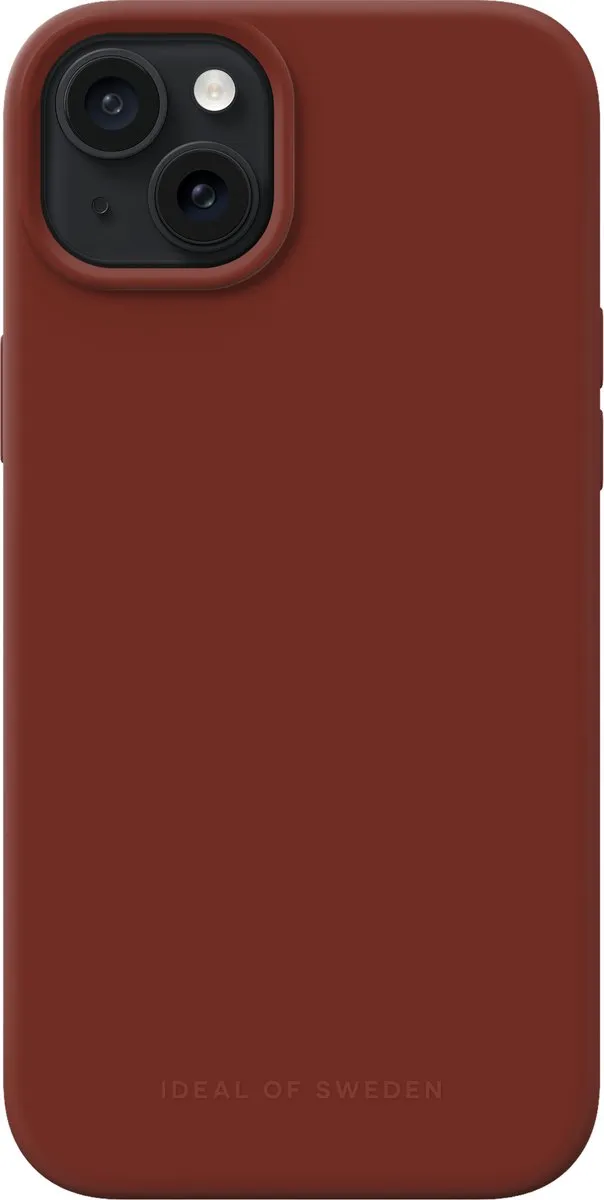 iDeal of Sweden Silicone MagSafe Hoesje iPhone 15 Plus - Dark Amber - afbeelding 6 van 6