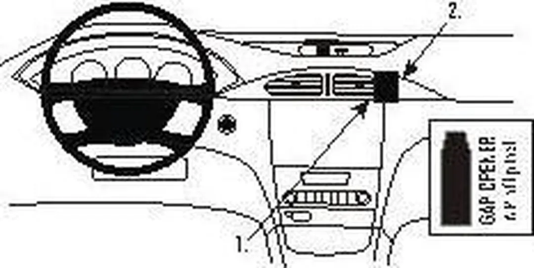 Brodit ProClip Angled Mount Renault Laguna 2001-2004 - 853186