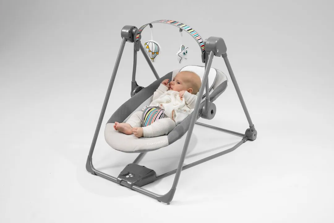 Lionelo Otto Wipstoel - tot 9 kg - 5 schommelsnelheden - Grijs