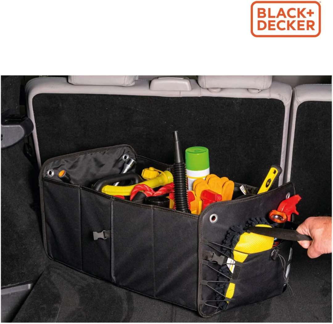 BLACK+DECKER Kofferbak Opbergbox 59x36x30cm - Zwart
