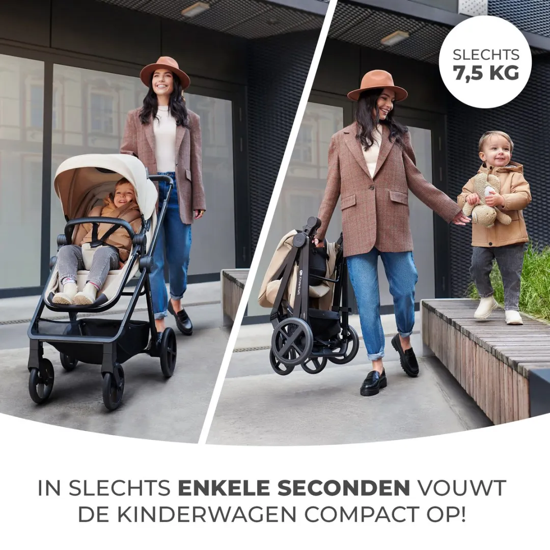KinderKraft NEWLY Kinderwagenset 4in1 Beige