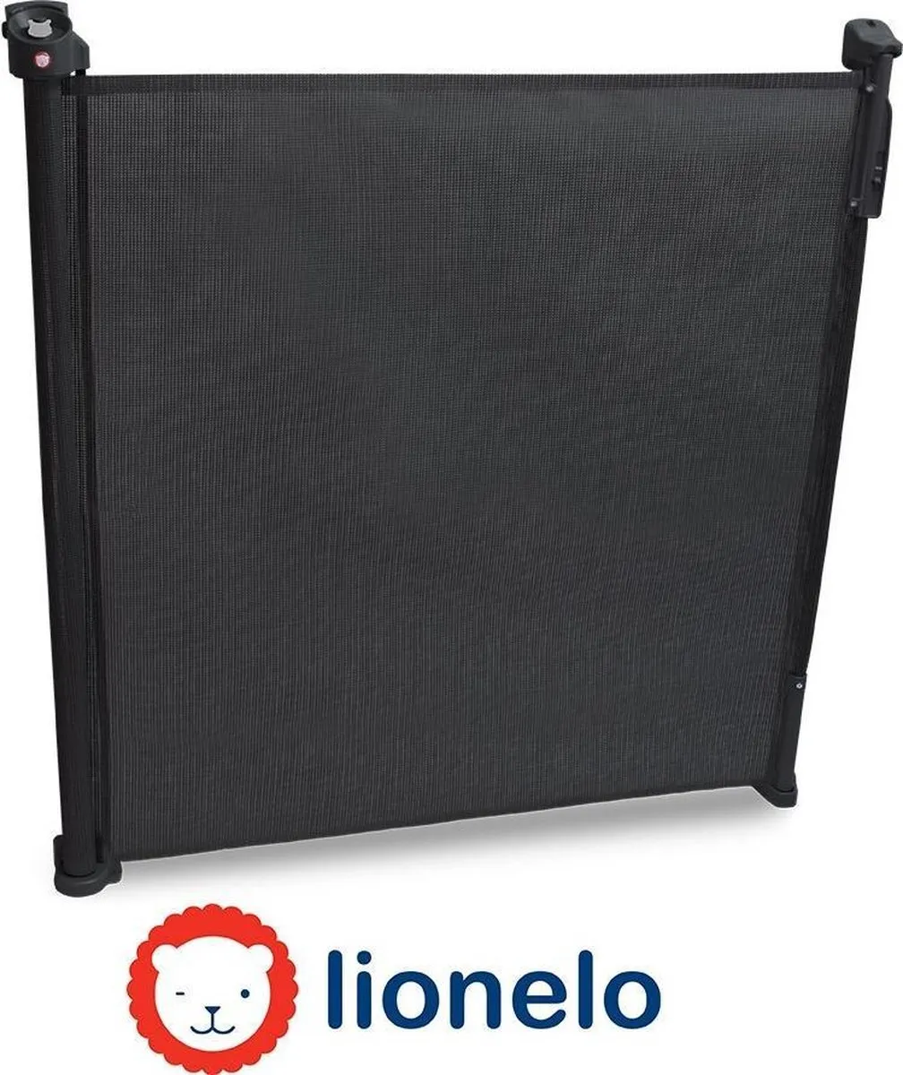 Lionelo Tulia Veiligheidshekje 140cm - Opvouwbaar - Zwart