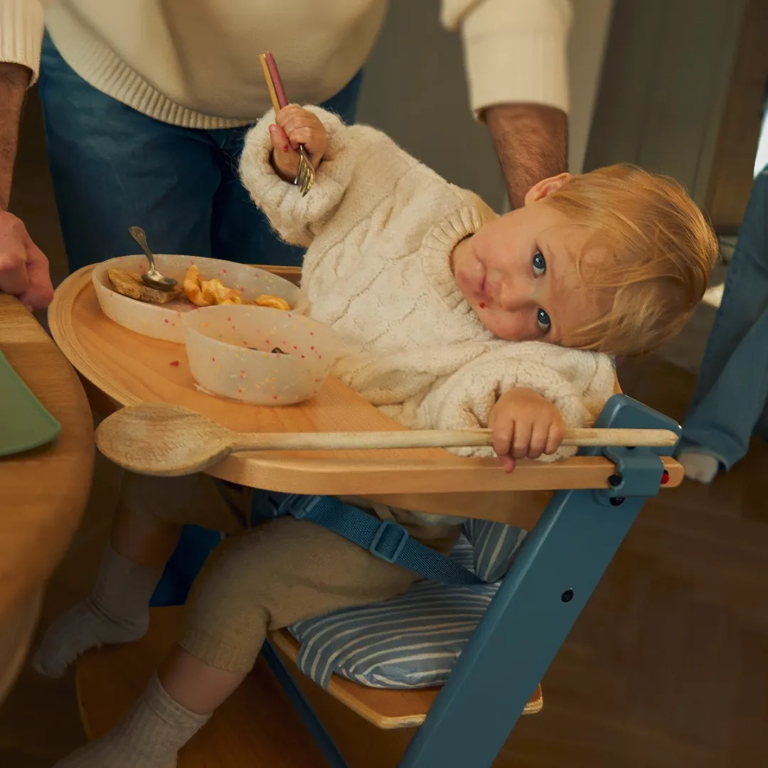 KinderKraft ENOCK Houten Kinderstoel 3-in-1 - Nordic Breeze