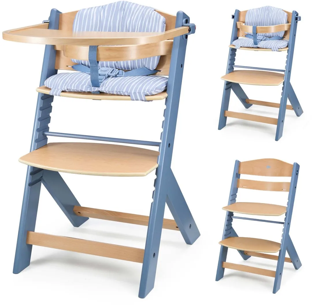 KinderKraft ENOCK Houten Kinderstoel 3-in-1