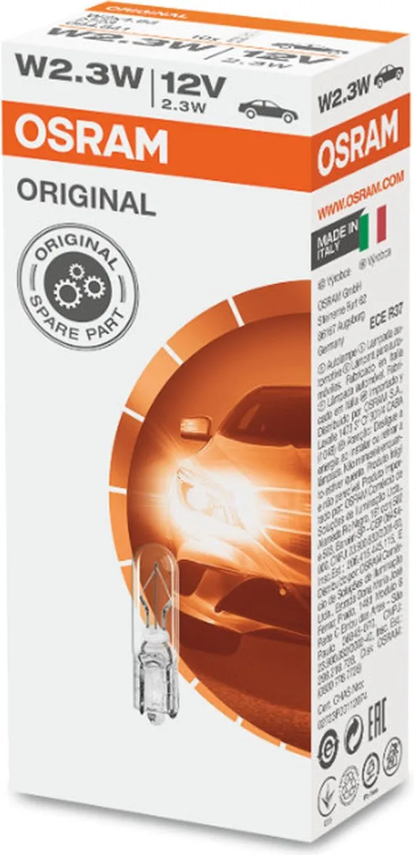 OSRAM W2,3W Original Line - 12 V - 10 lampen - afbeelding 5 van 6