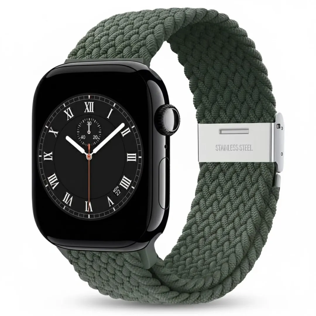 NUVEX Olijfgroen Horlogebandje Apple Watch 38-42mm