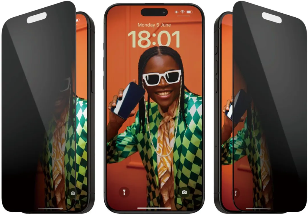 PanzerGlass PZ-P2812 Screenprotector iPhone 15 Pro Max - Privacy