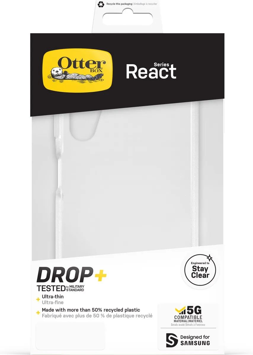 OtterBox React 77-91426 Hoesje - Samsung Galaxy A14 - Zwart