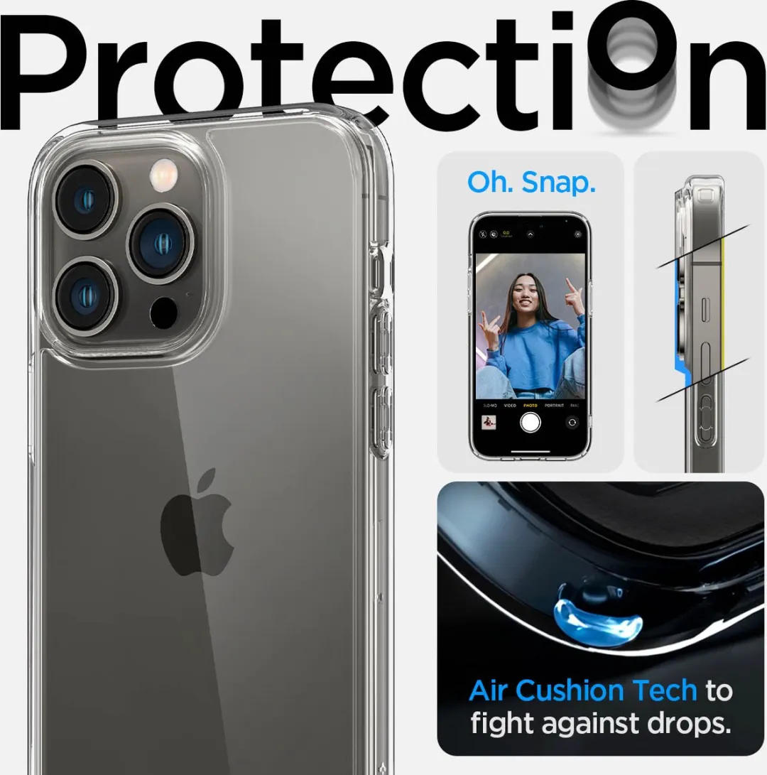 Spigen Ultra Hybrid Case iPhone 14 Pro Max - Transparant - afbeelding 6 van 6