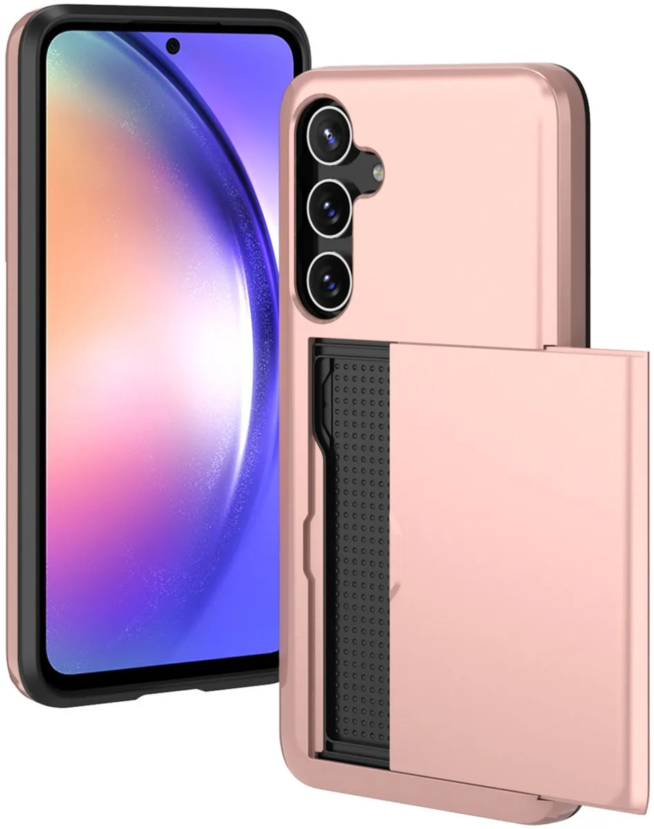Imoshion Hoesje Samsung Galaxy A55 - Rosé Goud - 2 Pasjes
