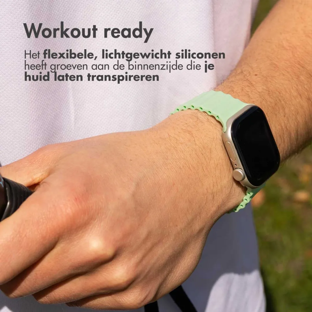 Imoshion Siliconen Bandje Apple Watch 44-49mm Mintgroen