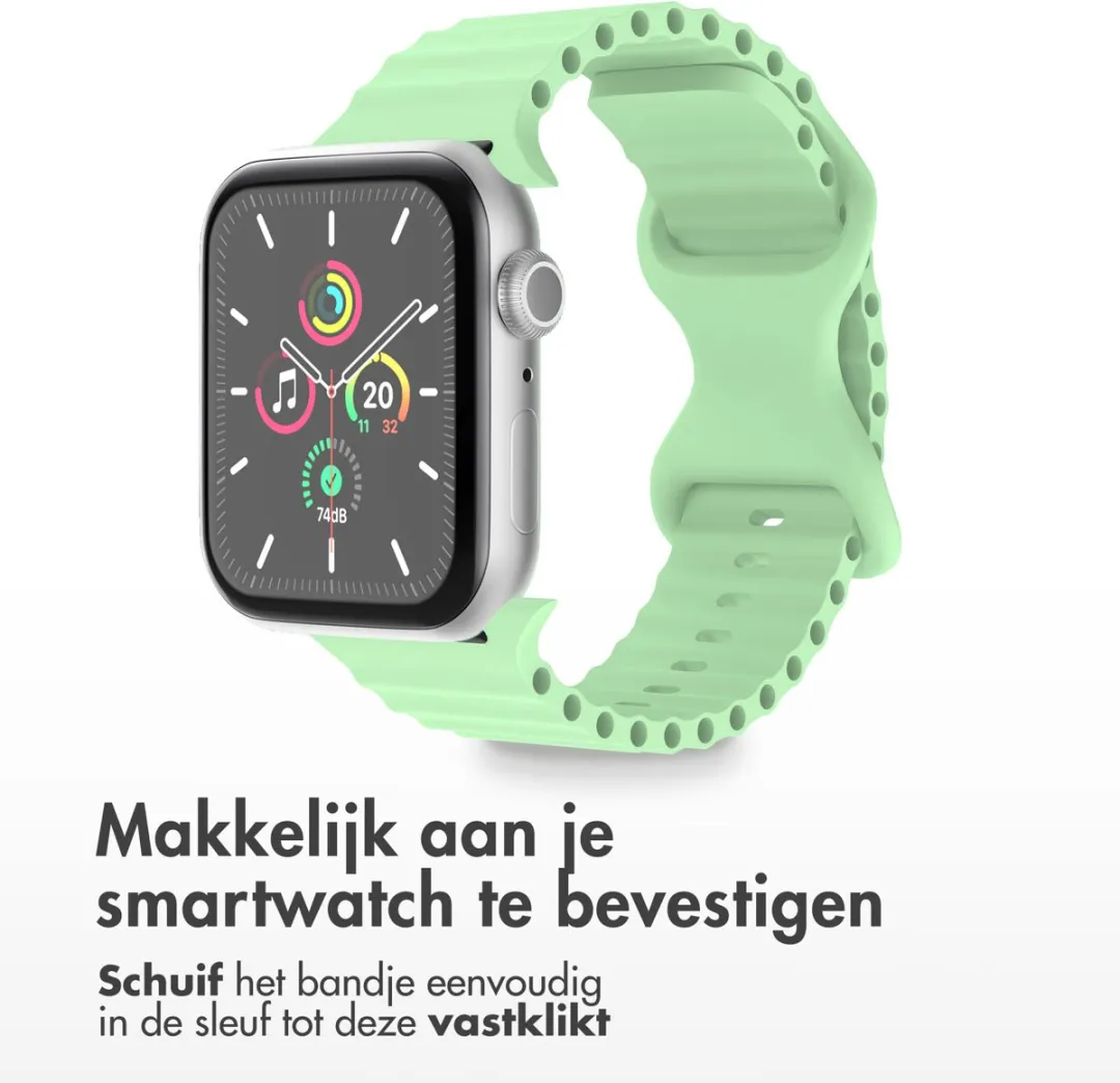 Imoshion Siliconen Bandje Apple Watch 44-49mm Mintgroen