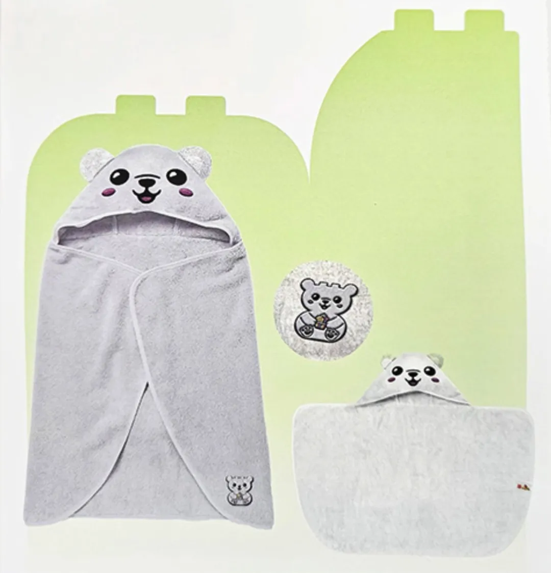 Duplo - Handdoek - Met - Capuchon - Unisex - Wit - Vanaf 1.5 jaar