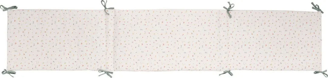 Nattou Mila Lana en Zoe Bedbumper 180x35cm - Licht Salie Groen
