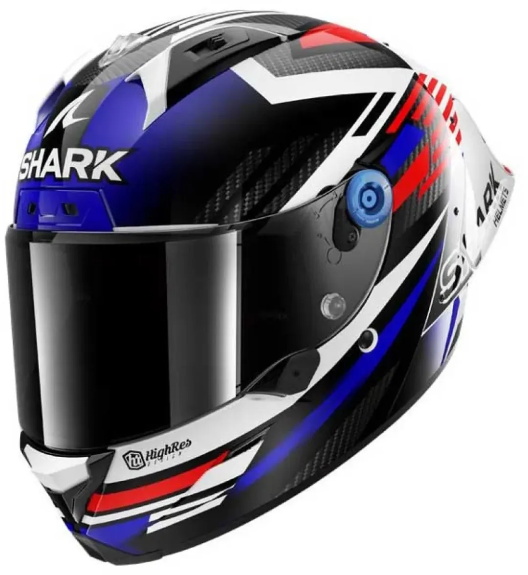 Shark Aeron-GP FIM Racing #1 Firstlap Carbon Helm - S - Blauw