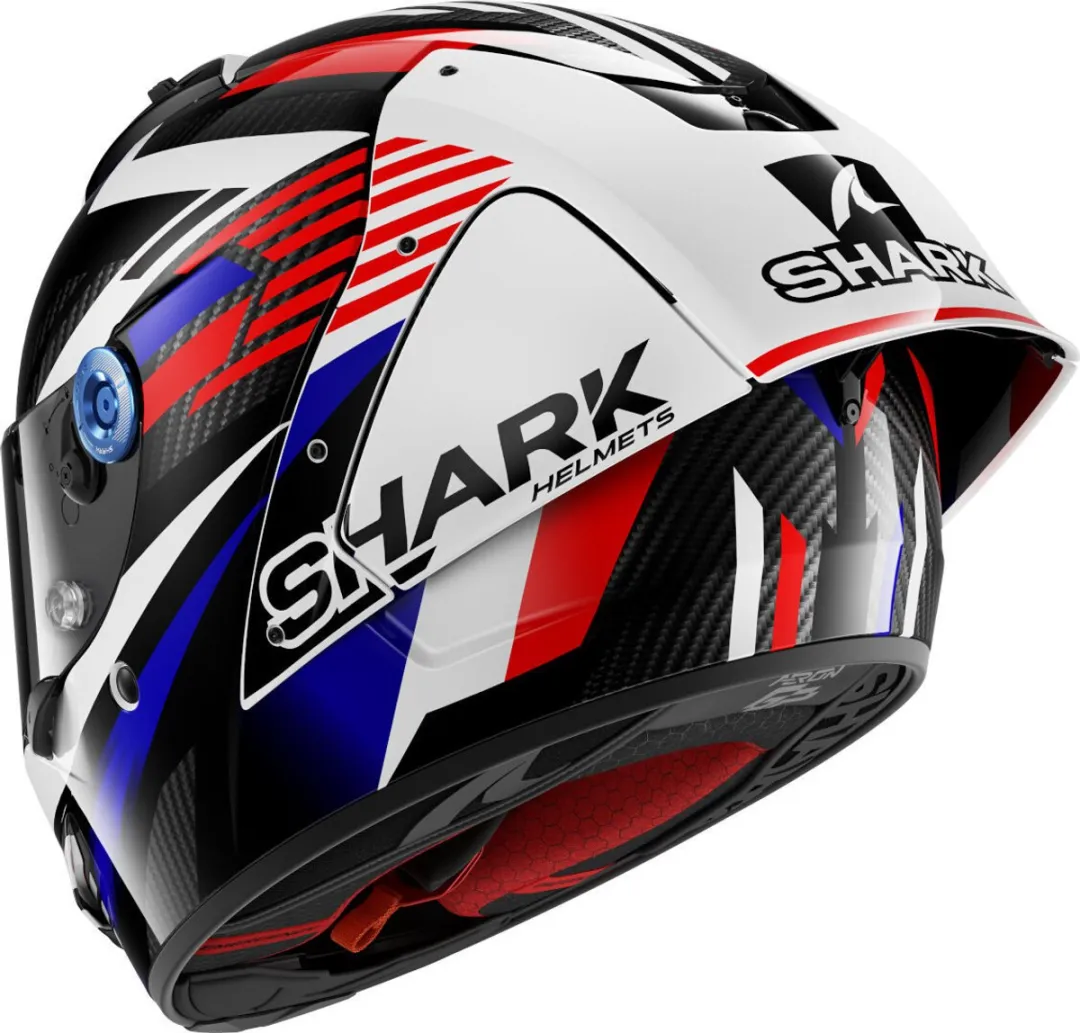 Shark Aeron-GP FIM Racing #1 Firstlap Carbon Helm - S - Blauw