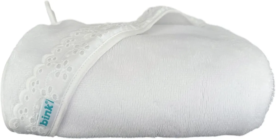 BINK Bedding Badcape Broderie Wit 75x75cm