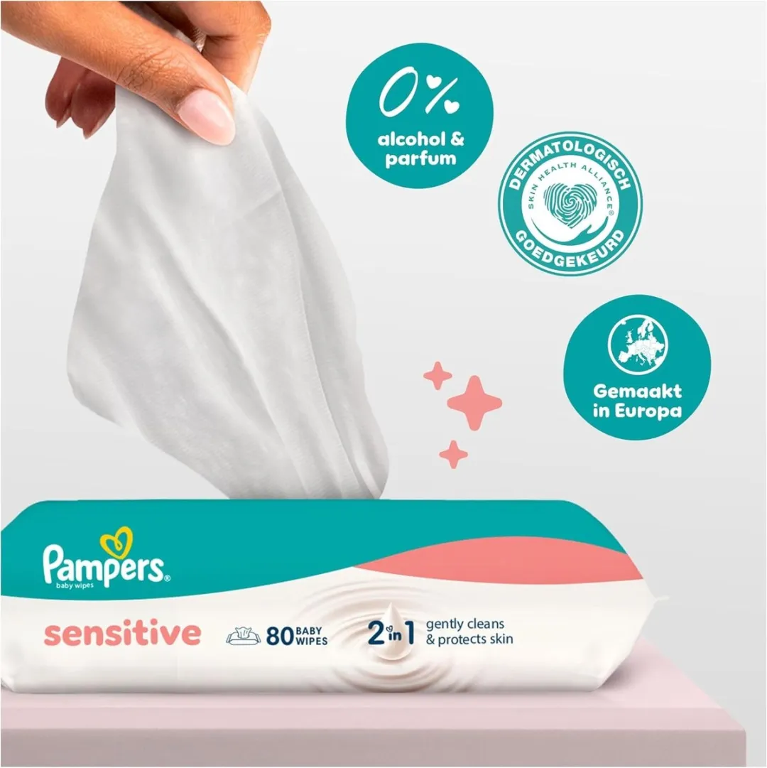 Pampers Sensitive Babydoekjes 720 Stuks