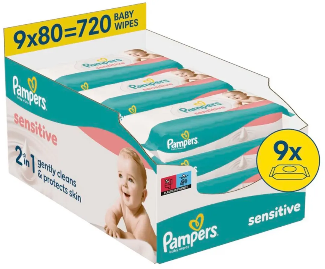Pampers Sensitive Babydoekjes 720 Stuks