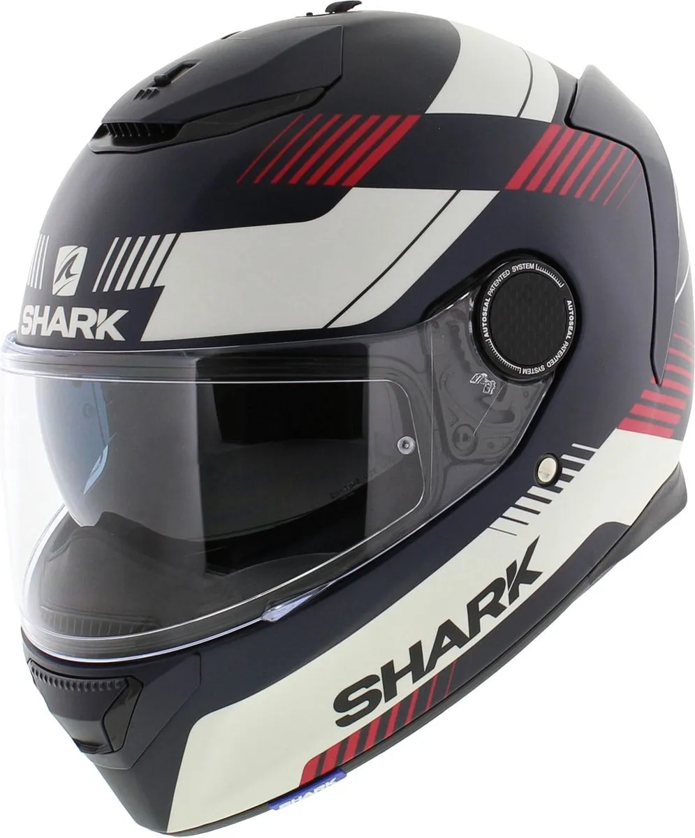 Shark Spartan 1.2 Strad Motorhelm - Maat XS - Blauw/Wit/Rood
