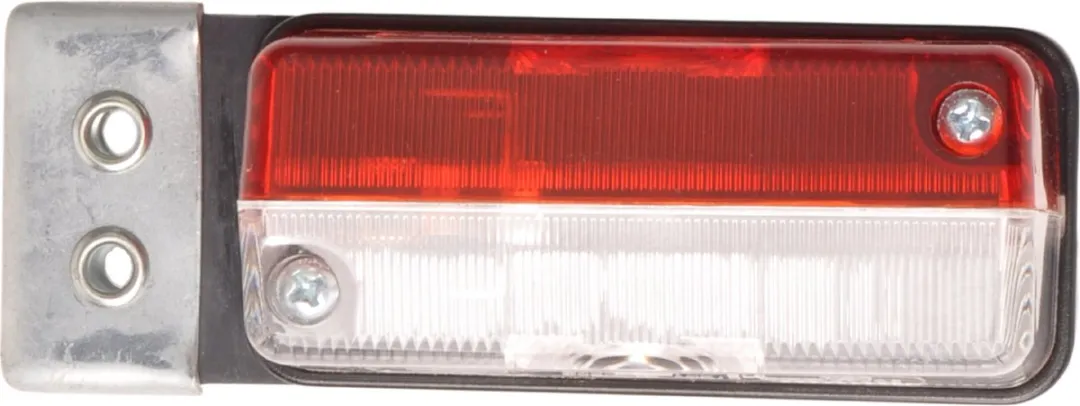 Hella Breedtelicht Rood/Wit - Haakse houder
