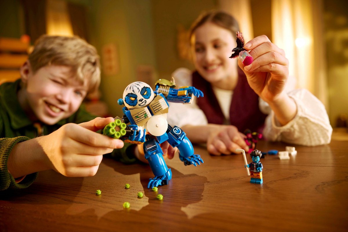 LEGO® DREAMZzz™ Logan de machtige panda speelgoed met minifiguren, herbouwbare dierenspeelset voor jongens en meisjes, cadeau voor kinderen vanaf 7 jaar 71480