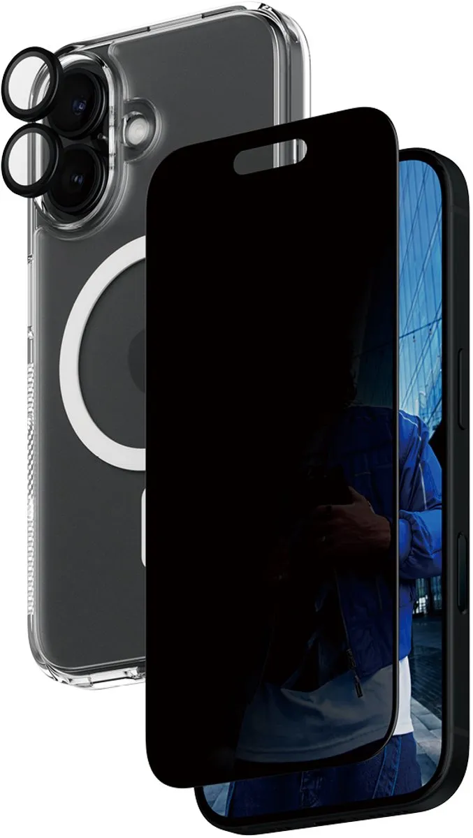 PanzerGlass iPhone 16 3-in-1 Privacy Bundle