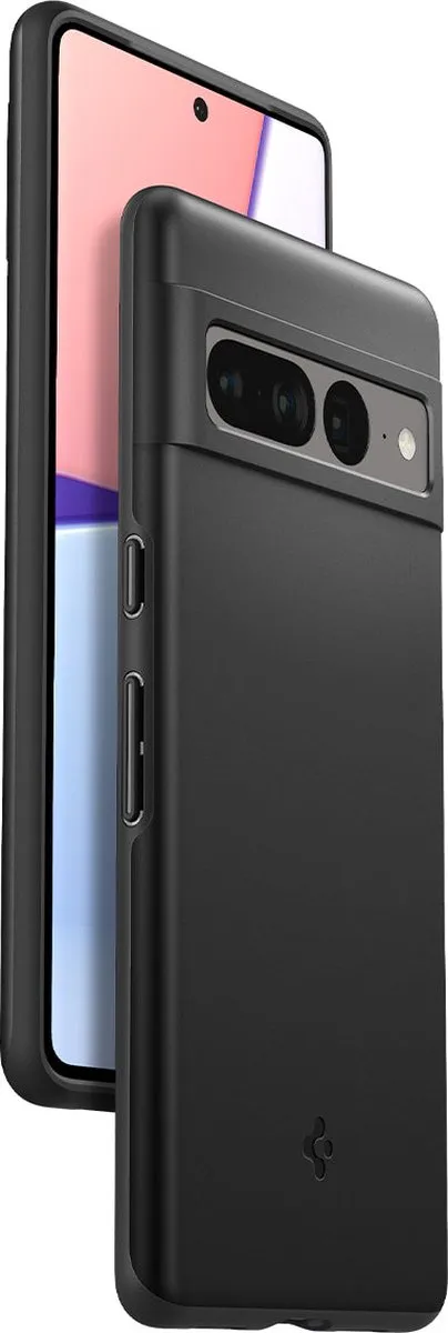 Spigen Thin Fit ACS04733 Hoesje - Google Pixel 7 Pro - Zwart - afbeelding 3 van 6