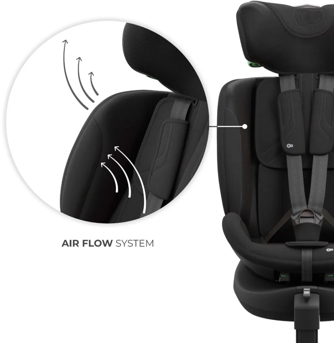 KinderKraft I-FIX ENDURA SAFE Autostoel 61-150cm - Groep 2/3 - Zwart