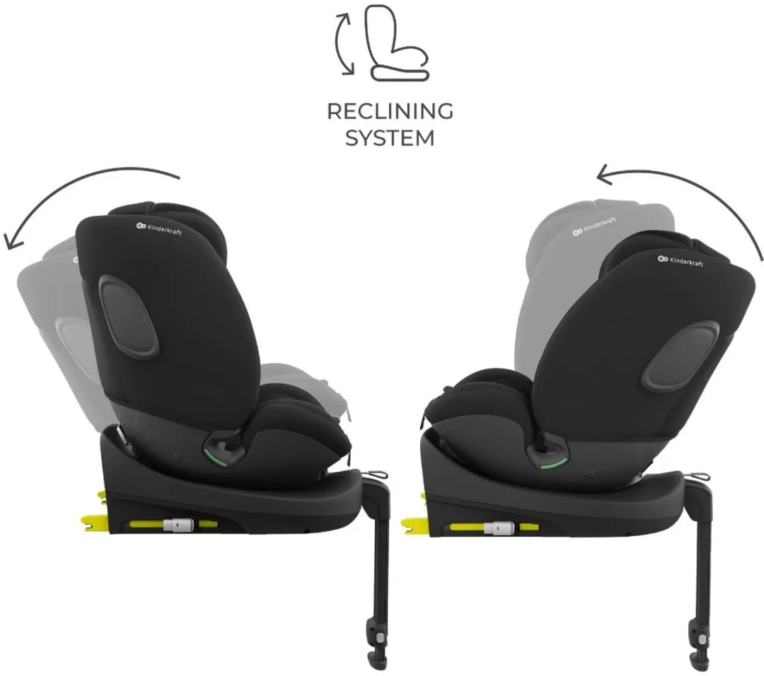 KinderKraft I-FIX ENDURA SAFE Autostoel 61-150cm - Groep 2/3 - Zwart