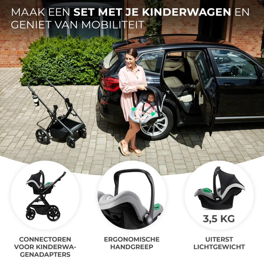 KinderKraft NEWLY Kinderwagenset 4in1 - Grijs