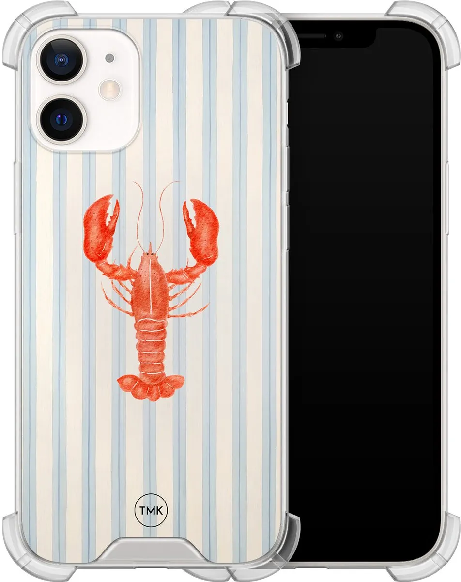 Casevibes iPhone 12 Mini Shockproof Hoesje - Blauw - A/i12m/S/015