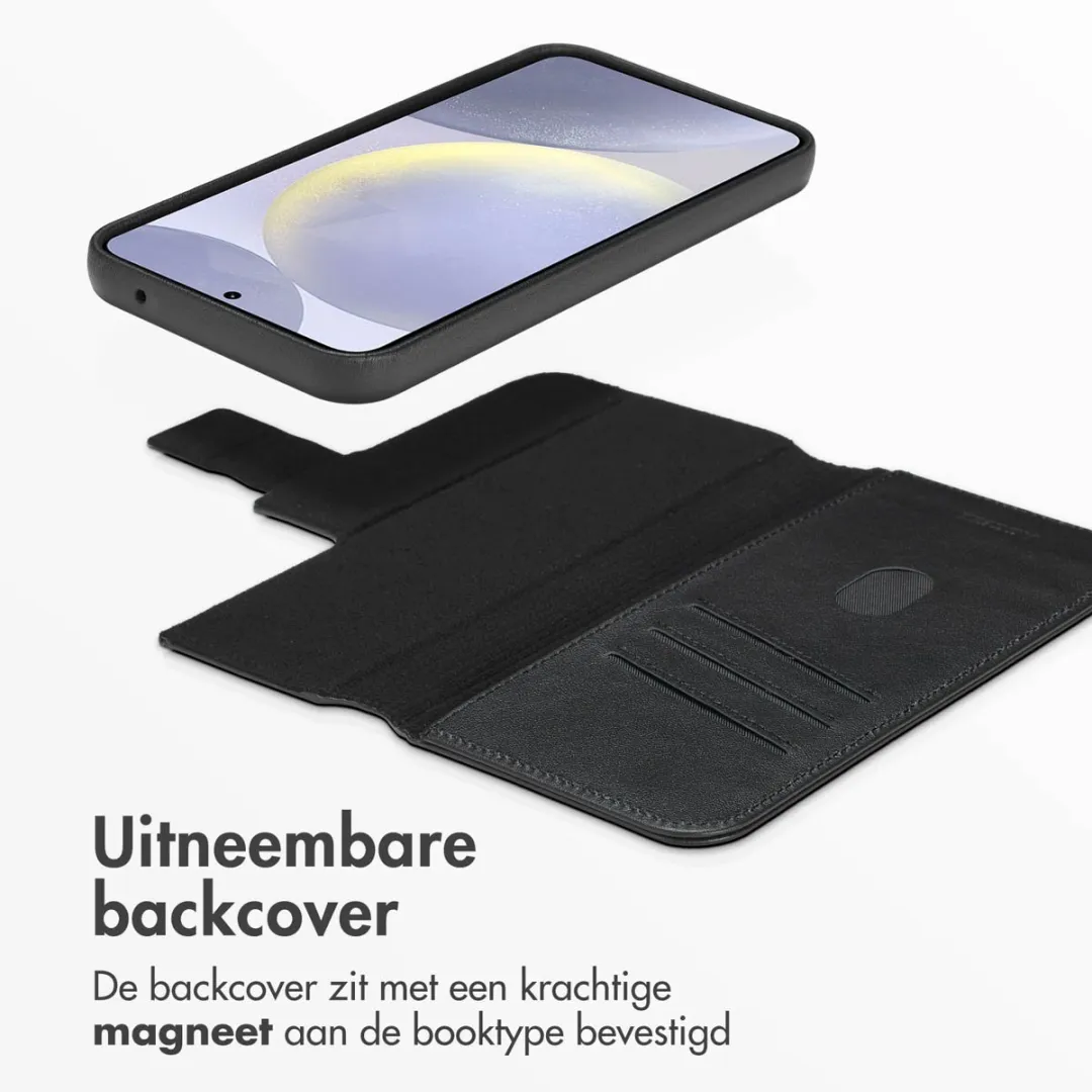 Accezz Hoesje Samsung Galaxy S24 Plus - Leather Bookcase 2-in-1 - Zwart