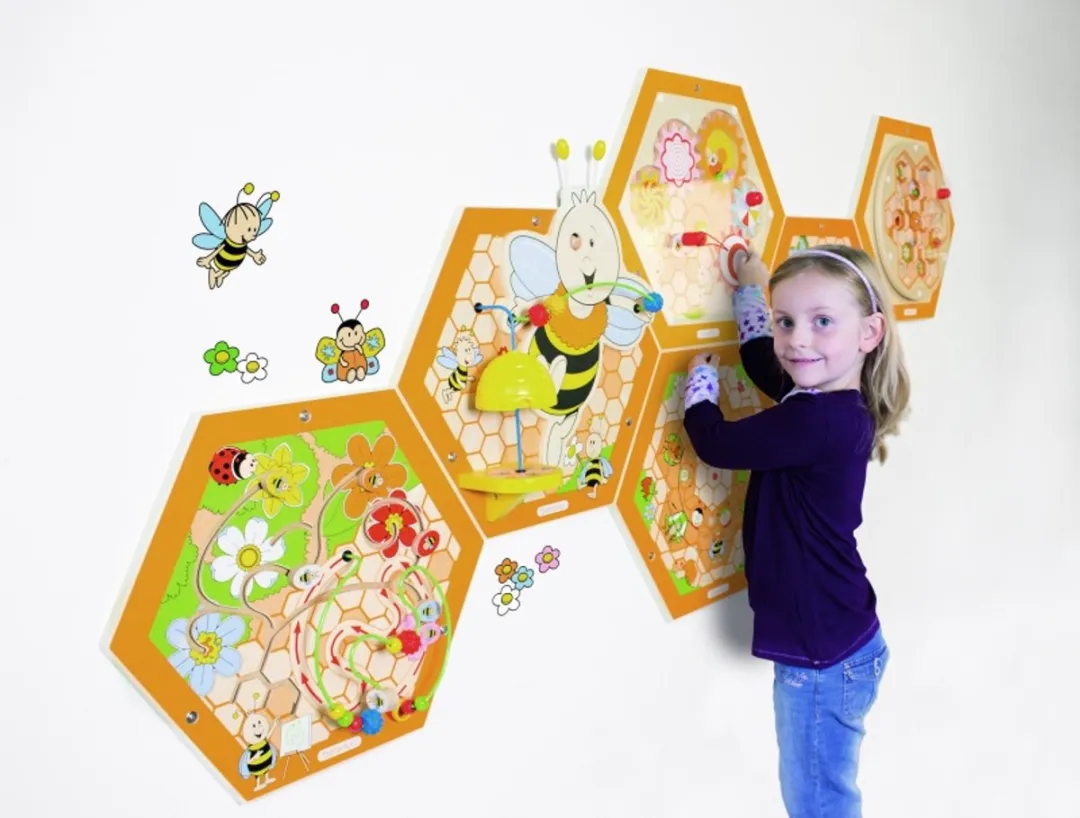 Beleduc Muurstickers Bijenkorf - Multicolor