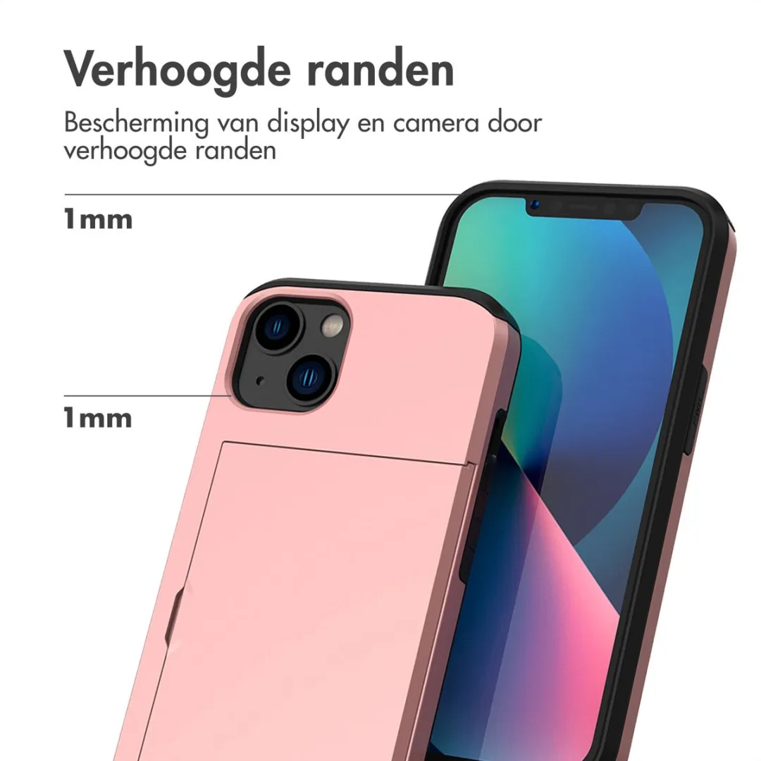 Imoshion Hoesje iPhone 13 Rosé Goud - 2 Pasjes