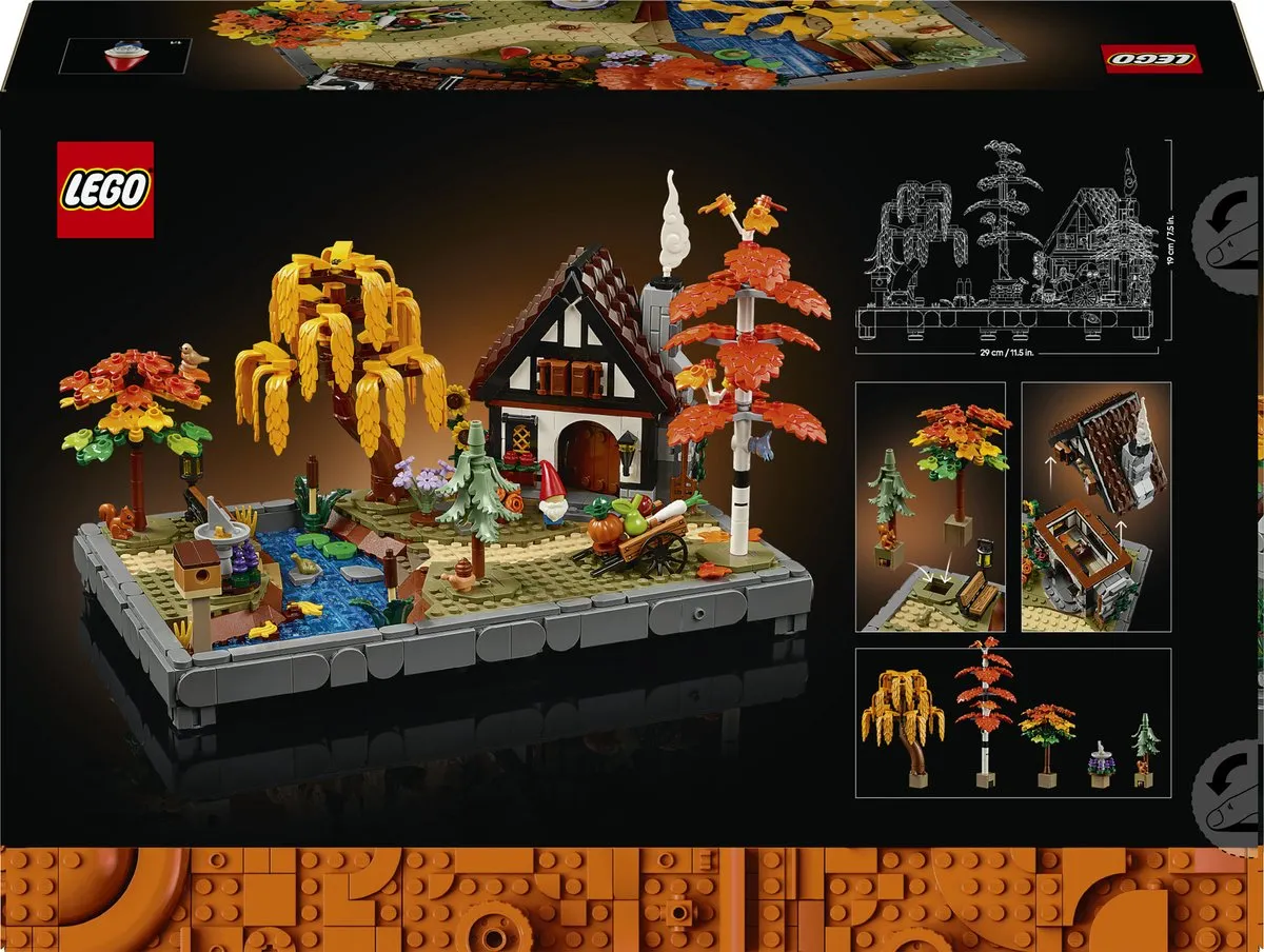 LEGO Icons Herfsttuin met Cottage 11372 - Bouwpakket - 1102 Stukken - Multicolor - afbeelding 6 van 6