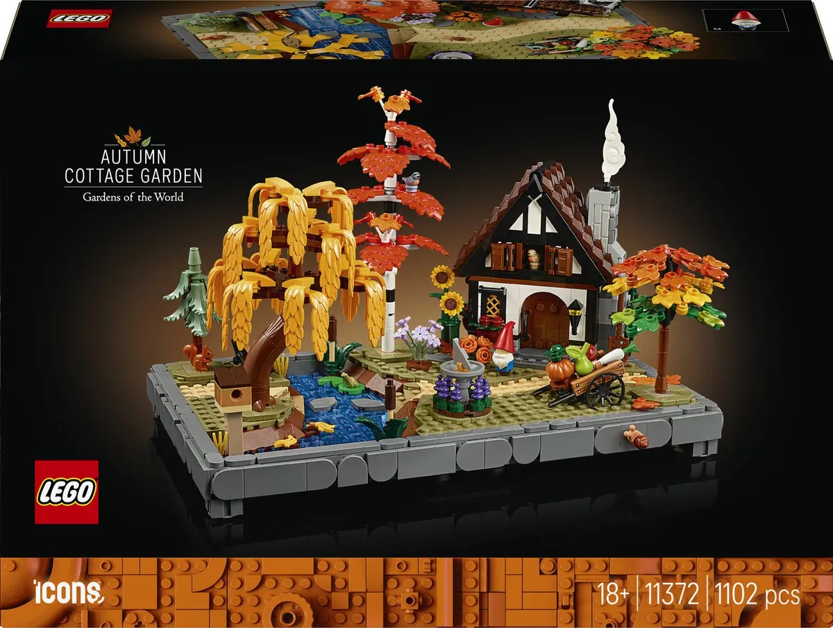 LEGO Icons Herfsttuin met Cottage 11372
