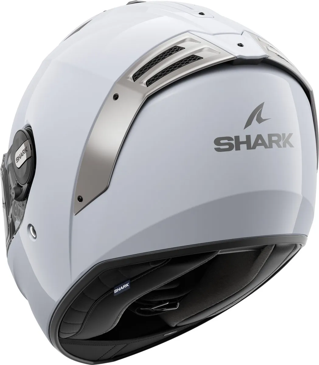 Shark Spartan RS Blank Motorhelm - XL - Wit Zilver Glans - afbeelding 6 van 6