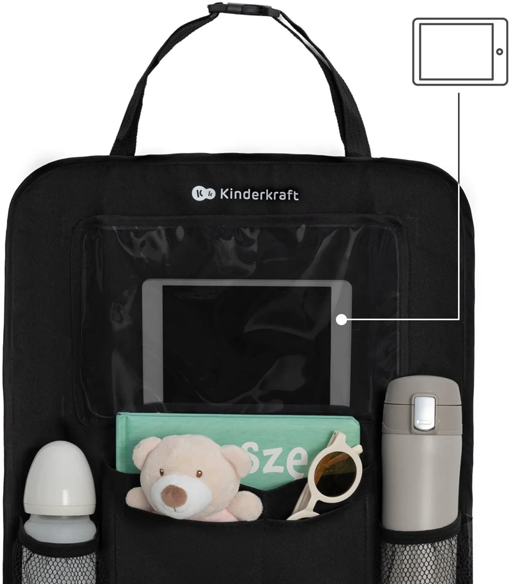 KinderKraft Aautostoel Organizer 2-in-1 - 42x60cm Zwart