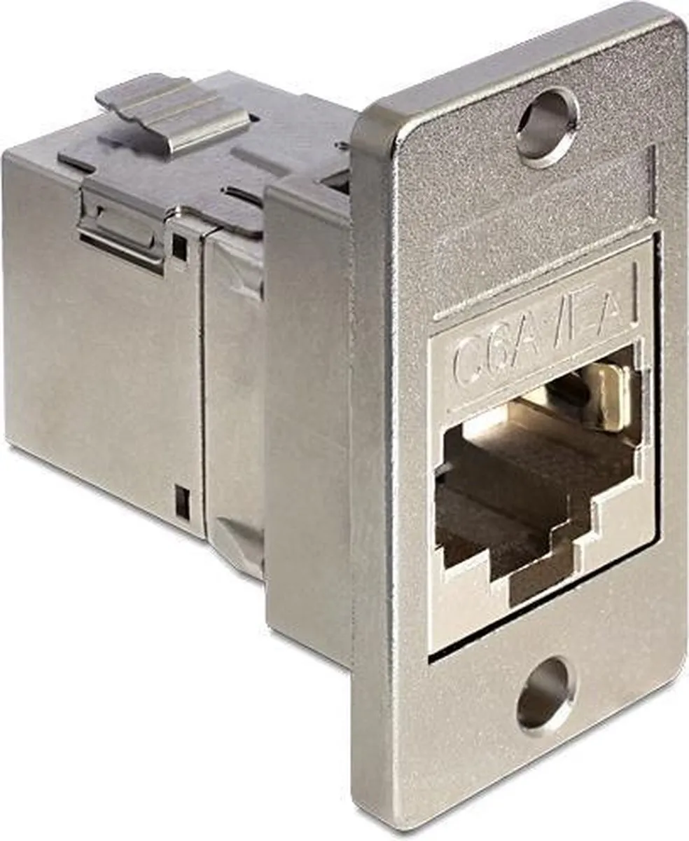 Delong OKS-97458 Inbouwframe Keystone Module - Gietzink Grijs