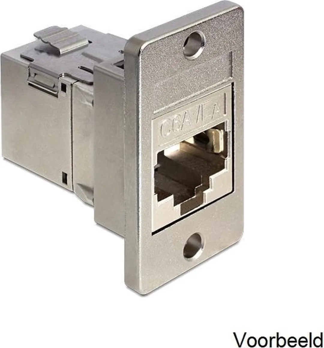 Delong OKS-97458 Inbouwframe Keystone Module - Gietzink Grijs