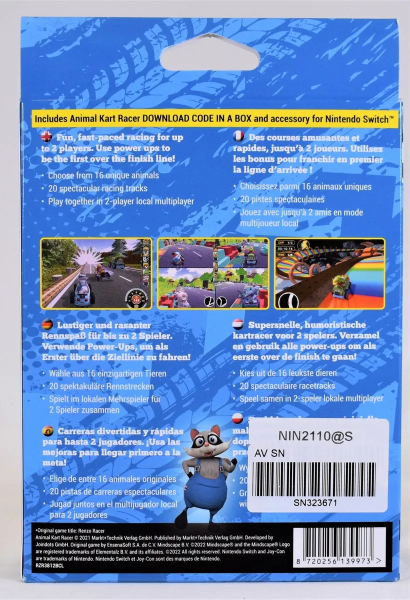 Mindscape Animal Kart Racer Bundle Pack - 2 Spelers