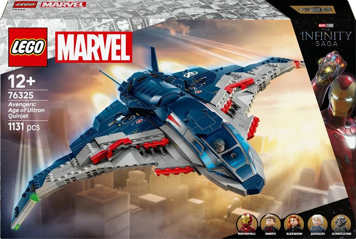 LEGO Marvel Avengers Age of Ultron Quinjet 76325 - 1131 Stukken