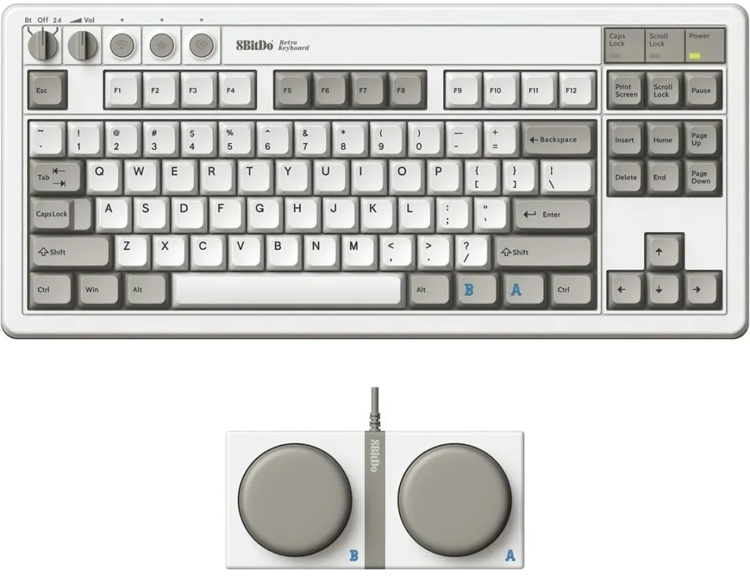 8BitDo Retro Mechanical Wireless Keyboard M Edition - Zwart